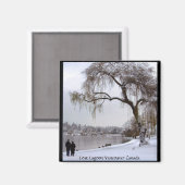 Vancouver Magnet Souvenir Magnet-Buttonnen en cade (Voorkant / Achterkant)