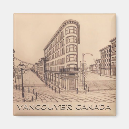 Vancouver Magnet Souvenir Magnet-Buttonnen en cade (Voorkant)