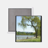 Vancouver Magnet Souvenir Magnet-Buttonnen en cade (Voorkant / Achterkant)