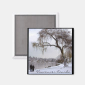 Vancouver Magnet Souvenir Magnet-Buttonnen en cade (Voorkant / Achterkant)