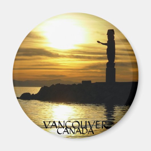 Vancouver Magnet Souvenir Sunset Beach Magnets (Voorkant)