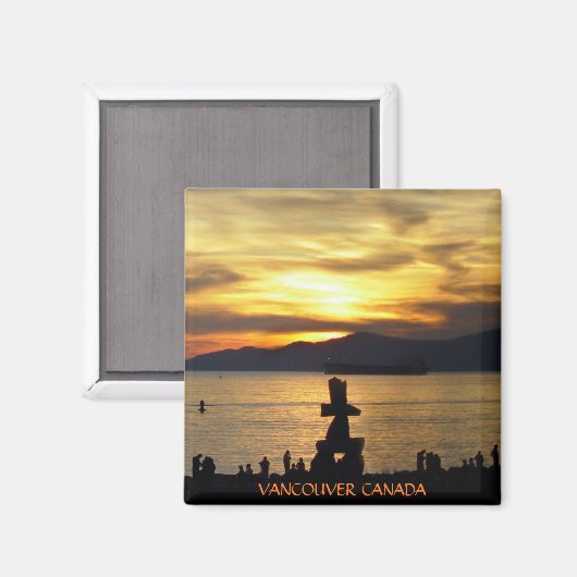 Vancouver Magnet Souvenir Sunset Beach Magnets (Voorkant / Achterkant)