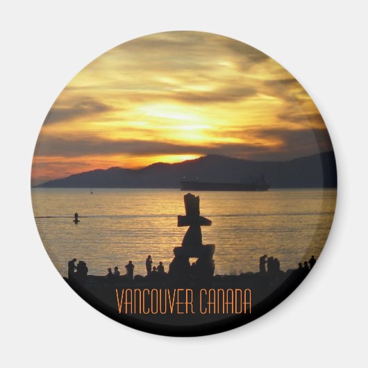 Vancouver Magnet Souvenir Sunset Beach Magnets (Voorkant)