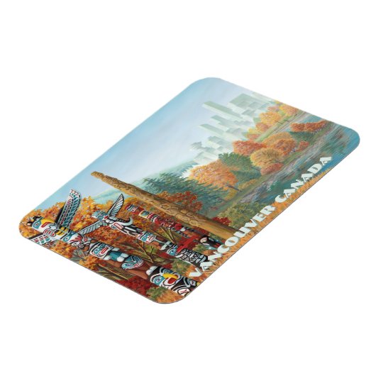 Vancouver Magnet Totem Pole Magneet (Linkerzijde)