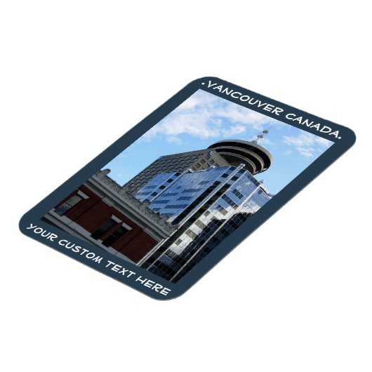 Vancouver Magnet Vancouver CN Gepersonaliseerd Mag Magneet (Linkerzijde)