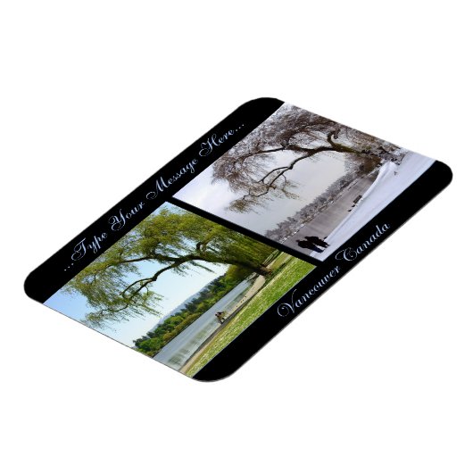 Vancouver Magnet Vancouver CN Gepersonaliseerd Mag Magneet (Linkerzijde)