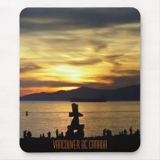 Vancouver Mousepad Souvenir Vancouver Sunset Gifts Muismat (Voorkant)
