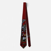 Vancouver Native Art Stropdassen Totem Pole Neckti (Voorkant)