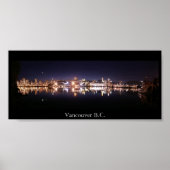 Vancouver Night Panorama Poster (Voorkant)