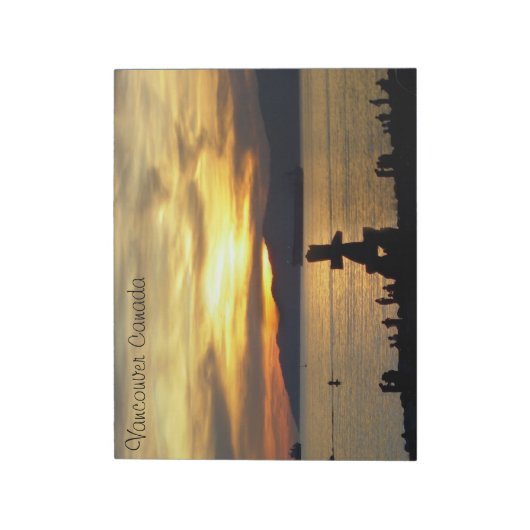 Vancouver Notepad Vancouver Landmarks Souvenir Notitieblok (Linkerzijde)