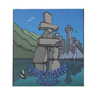 Vancouver Notepad Vancouver Landmarks Souvenir Notitieblok