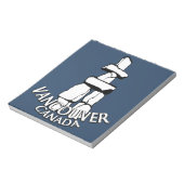 Vancouver Notepad Vancouver Landmarks Souvenir Notitieblok (Linkerzijde)