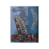 Vancouver Notepad Vancouver Landmarks Souvenir Notitieblok (Linkerzijde)