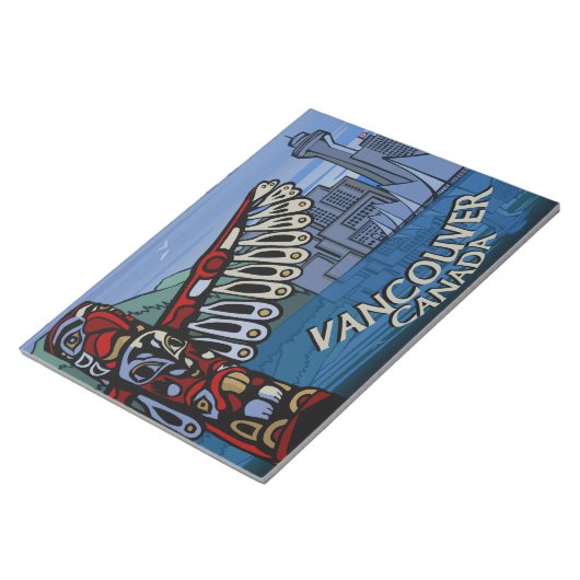 Vancouver Notepad Vancouver Landmarks Souvenir Notitieblok (Schuin)