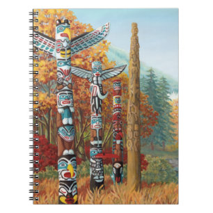 Vancouver Notitieboek Totem Pole Art Journal & Boo
