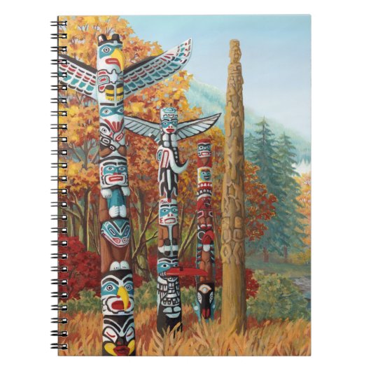 Vancouver Notitieboek Totem Pole Art Journal & Boo (Voorkant)