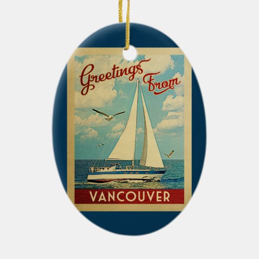 Vancouver Ornament Sailboat  B.C. Canada (Achterkant)