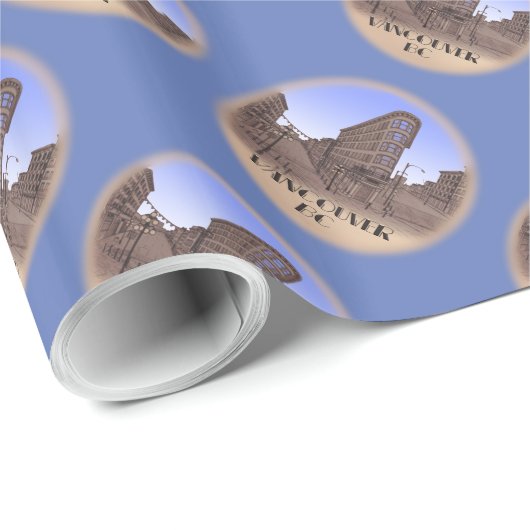 Vancouver-pakpapier — Vakantiekaarpapier aanpassen Cadeaupapier (Rol Hoek)