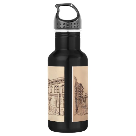 Vancouver Persoonlijk Gastown Waterfles (Achterkant)