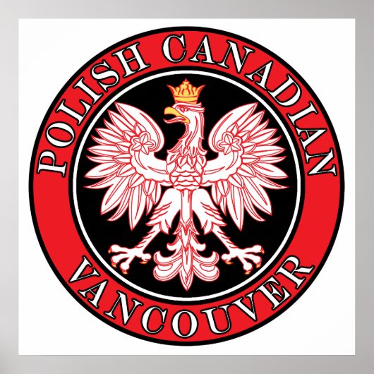 Vancouver Poolse Canadese adelaar Poster (Voorkant)