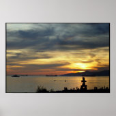 Vancouver Poster BC Sunset Seascape Print (Voorkant)