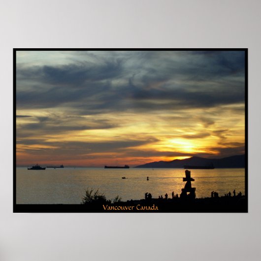 Vancouver Poster English Bay Vancouver Print (Voorkant)