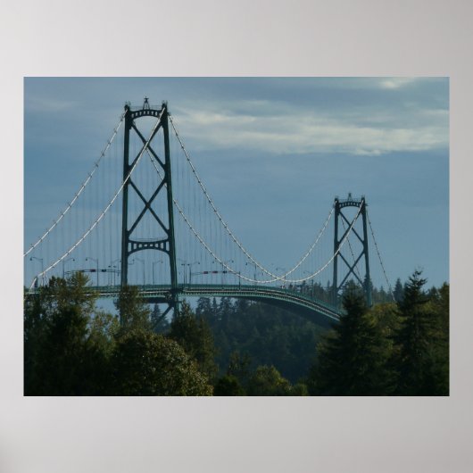 Vancouver Poster Print Vancouver Cityscape Print (Voorkant)