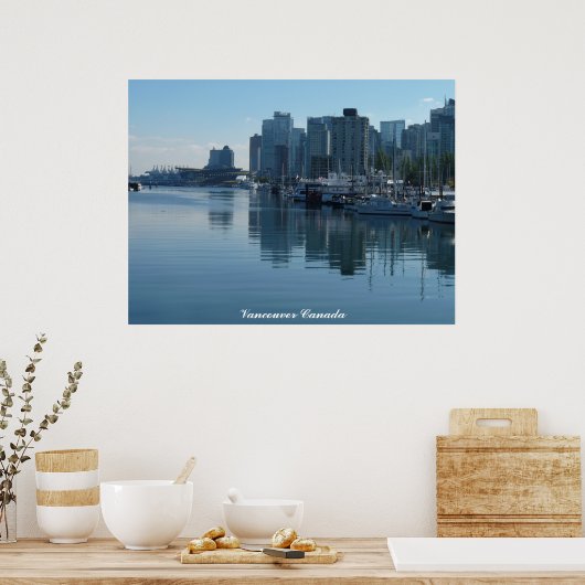 Vancouver Poster Print Vancouver Cityscape Print (Keuken)