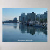 Vancouver Poster Print Vancouver Cityscape Print (Voorkant)