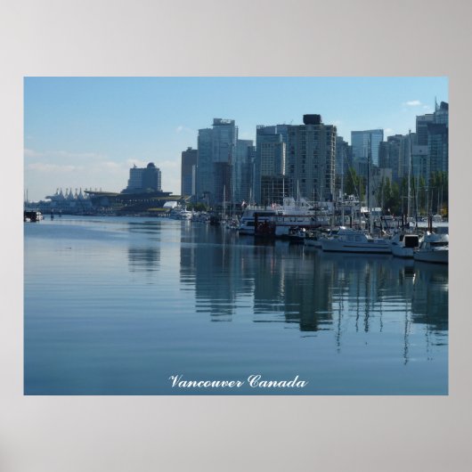 Vancouver Poster Print Vancouver Cityscape Print (Voorkant)