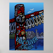 Vancouver Poster Vancouver Totem Pole Souvenir (Voorkant)