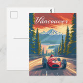 Vancouver  raceauto briefkaart (Voorkant / Achterkant)