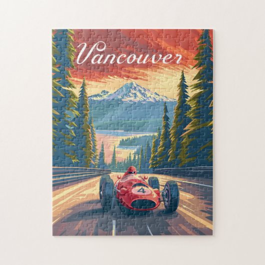 Vancouver  raceauto legpuzzel (Verticaal)