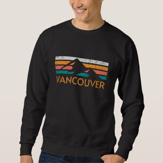 Vancouver Retro Mountains Trui (Voorkant)