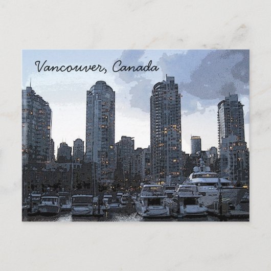 Vancouver Riverside Briefkaart (Voorkant)