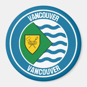 Vancouver Round Emblem Magneet