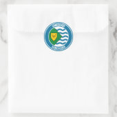 Vancouver Round Emblem Ronde Sticker (Tas)