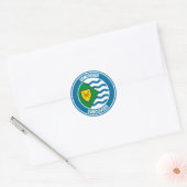 Vancouver Round Emblem Ronde Sticker (Envelop)