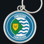 Vancouver Round Emblem Sleutelhanger<br><div class="desc">Vancouver Round Emblem</div>