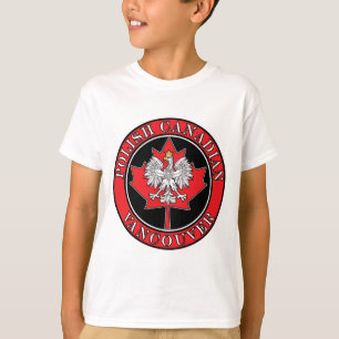 Vancouver Round Poland Canadees Leaf T-shirt