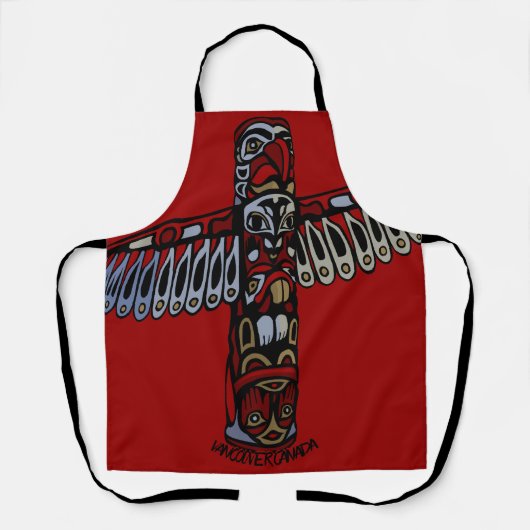 Vancouver Schort Vancouver Totem Pole Souvenirs (Voorkant)