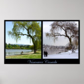 Vancouver Seasons Poster Print Canada Souvenir (Voorkant)