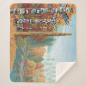 Vancouver Sherpa Blankets Art Throw Blankets (Voorkant)