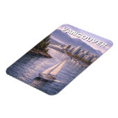 Vancouver Silhouette Canada Reizen Magneet (Linkerzijde)