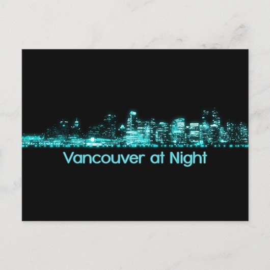 Vancouver Skyline Briefkaart (Voorkant)