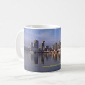 Vancouver skyline, British Columbia, Canada Koffiemok (Voorkant links)