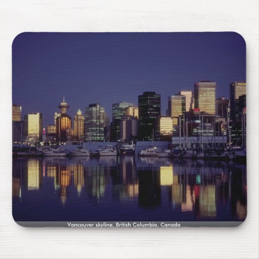 Vancouver skyline, British Columbia, Canada Muismat (Voorkant)