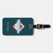 Vancouver Skyline British Columbia Retro Canada Bagagelabel (Voorkant horizontaal)