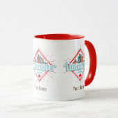 Vancouver Skyline British Columbia Retro Canada Mok (Voorkant rechts)