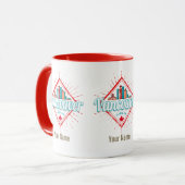 Vancouver Skyline British Columbia Retro Canada Mok (Voorkant links)